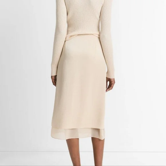 Vince Double Side-Slit Straight Skirt - Picture 3 of 5